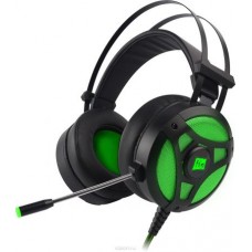 Игровые наушники Harper Gaming Hellfire, GHS-X10, черный, зеленый