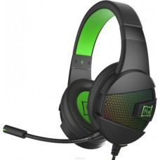 Игровые наушники Harper Gaming Raster, GHS-X15, черный, зеленый