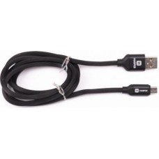 Кабель microUSB 1м Harper SCH-330 круглый черный H00001625