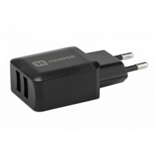 Сетевое зарядное устройство Harper WCH-8220 Black 2xUSB 2.4A