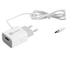 Сетевое зарядное устройство HARPER WCH-5118 WHITE 1xUSB 2.1A + кабель USB Type-C