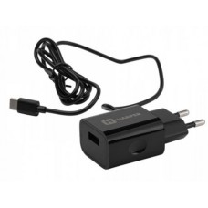 Сетевое зарядное устройство HARPER WCH-5118 BLACK 1xUSB 2.1A + кабель USB Type-C
