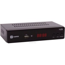 Harper HDT2-5010, Black цифровой телевизионный ресивер DVB-T2