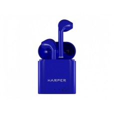 Гарнитура HARPER HB-508 Blue Беспроводные / Вкладыши с микрофоном / 20 — 20 000 Гц / BlueTooth / microUSB