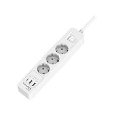 Сетевой фильтр Harper 3 Sockets 2xUSB Type-C QC3.0 UCH-350