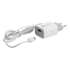 Зарядное устройство Harper WCH-5115 USB 2.1A кабель Lighting White