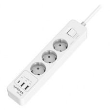 Сетевой фильтр HARPER UCH-350, 1.5м, белый