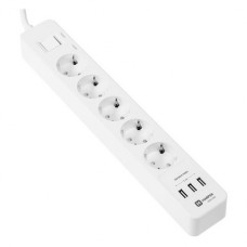 Сетевой фильтр HARPER UCH-530, 1.5м, белый