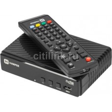 Ресивер DVB-T2 HARPER HDT2-1513, черный