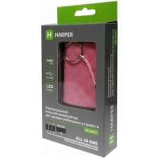 Внешний аккумулятор Power Bank 4400 мАч Harper PB-4401 розовый
