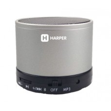 Портативная колонка HARPER PS-012 Silver 3 Вт / 120 - 16000 Гц / Bluetooth 3.0 / microSD