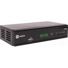 Цифровой телевизионный DVB-T2 ресивер HARPER HDT2-2015 экран, черный,Full HD, DVB-T, DVB-T2, поддержка внешних жестких дисков