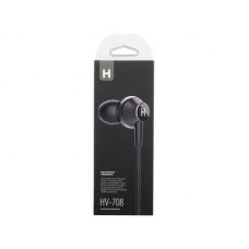Гарнитура HARPER HV-708 Black Проводные / Внутриканальные с микрофоном / Черный / 20 Гц - 20 кГц / 96 дБ/ Двухстороннее / Mini-jack / 3.5 мм